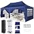 TOOLUCK 10x20 Pop Up Canopy Party Tents for Parties Waterproof Outdoor Event Shelter with 6 Sidewalls UV Protection 50+ Camping Commercial Wedding Portable Tent for Backyard, Navy Blue