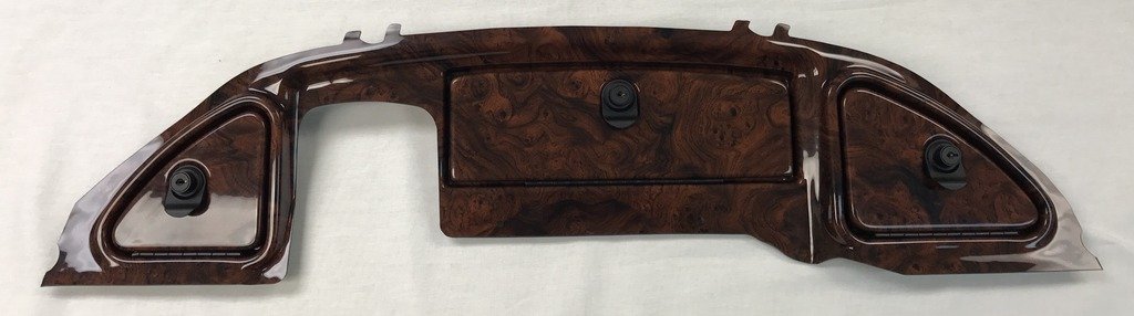 GMT Inc Simulated Dark Burled Woodgrain Three Door Golf Cart Dash Panel to fit (2008 and Up) Club Car Precedent (Will NOT FIT 2007 and Below)