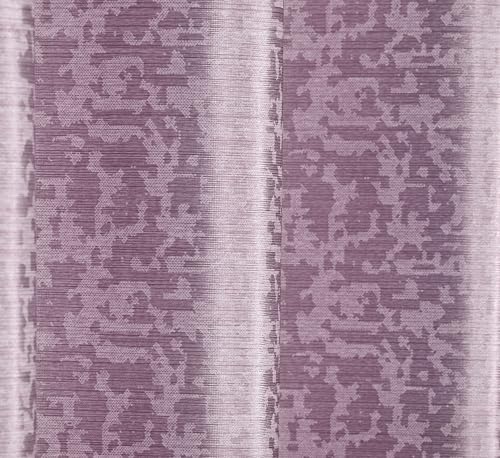Image of Crosshatch Pastel Lavender Polyester Door Curtains 8 Feet | Darkening Drapes with Eyelets | Set of 2 Panels for Living Room, Bedroom & Office
