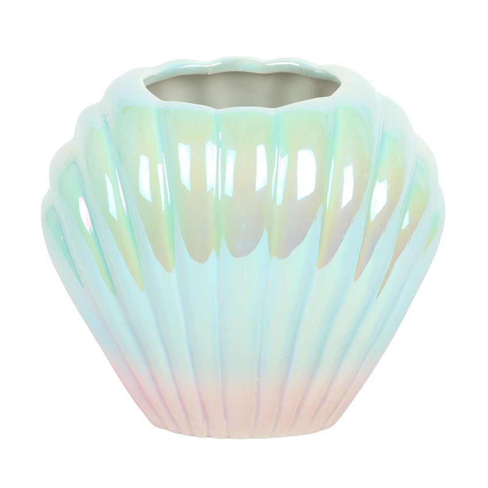Something Different - Ceramic Flower Vase - Iridescent Glaze - Blue