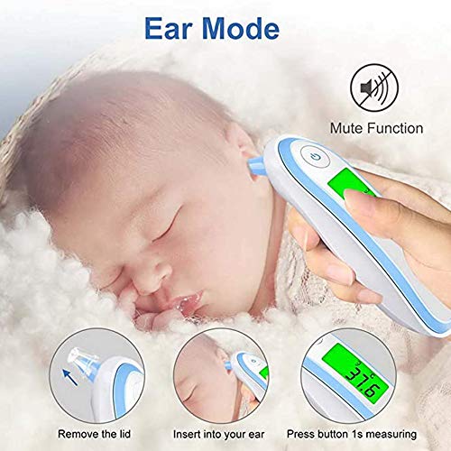 Lzour Baby Forehead Infrared Thermometer Anti Virus Medical Fast Accurate Measurement Non-Contact Ear Forehead Thermometer