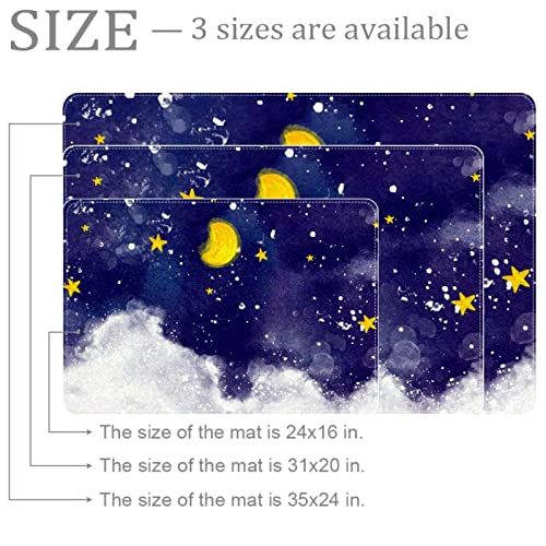 Tapis de porte lune nuage pour une entrée chaleureuse et propre