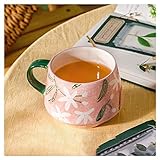ESOUY Tasse à café Tasse en céramique Peinte à la Main avec Motif Tasse à café d'ét...