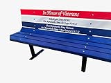 The Roudebush Company Patriotic (Red, White, & Blue) Recycled Plastic Park Bench