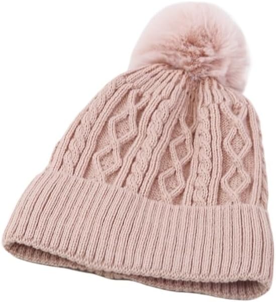 Winter Women's Outdoor Warm Fleece Thickened Knitted Cap