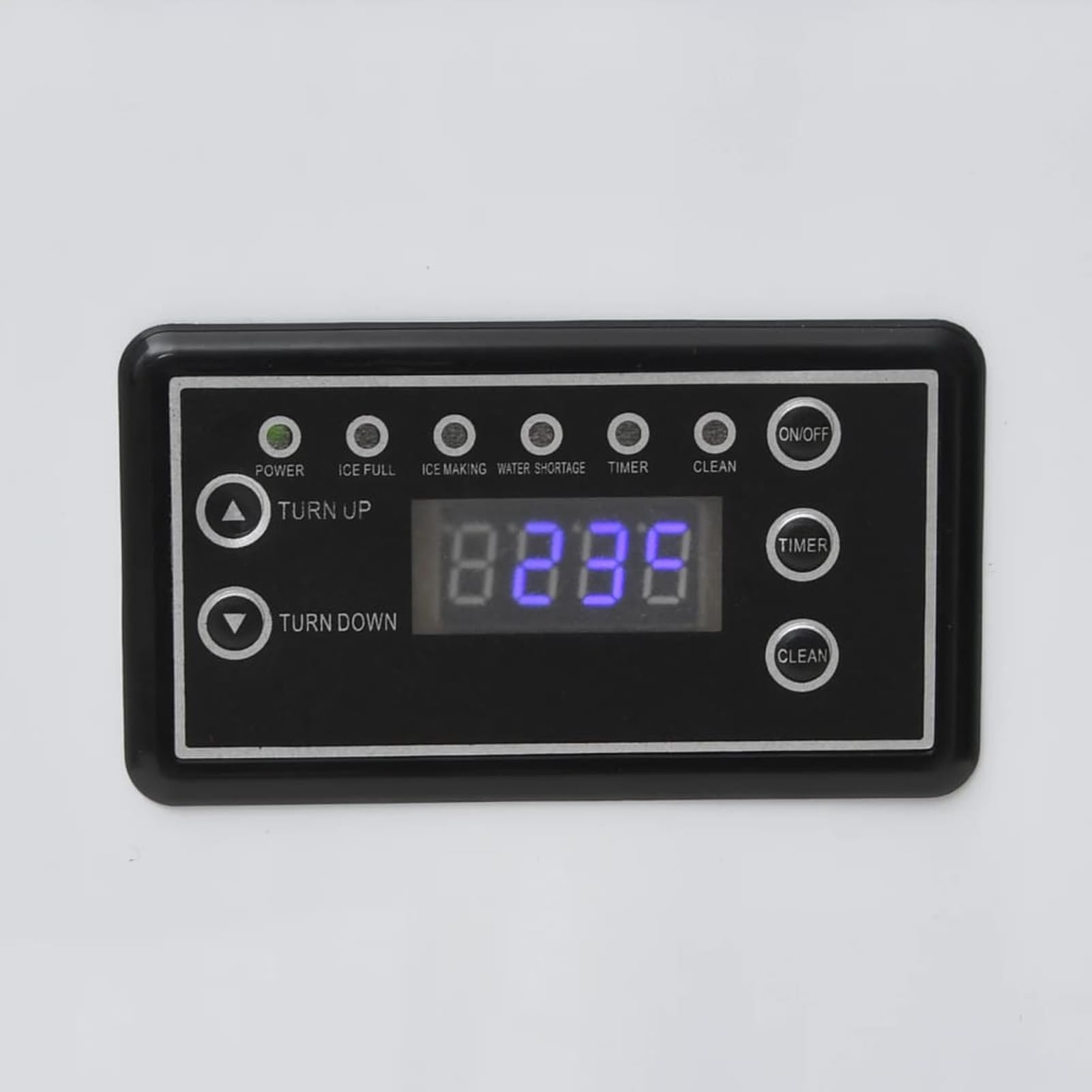 LAPOOH Macchina per Il Ghiaccio 420W 45 kg/24 h Nero Elettrodomestico Cubetti