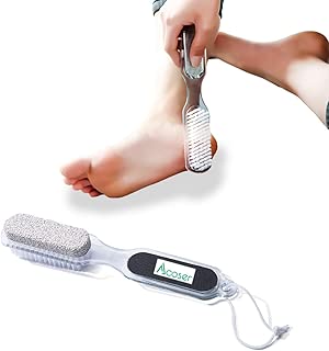 Foot Scrubber Pumice Stone 4 In 1 Foot File Brush - Pedicure Tools Foot Care To Callus Remove Dead Skin - coolthings.us