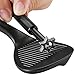 Sword &Shield sports Golf Club Groove Sharpener Tool Golf Club Re-Grooving Cleaning Tool 6-Tip for Optimal Backspin and Ball Control with Wedges and Utility Clubs (2xBlack)