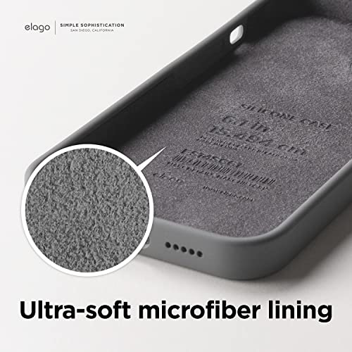 Elago Compatible With Iphone 14 Plus Case, Liquid Silicone Case, Full Body Protective Cover, Shockproof, Slim Phone Case, Anti-Scratch Soft Microfiber Lining, 6.7 Inch (Dark Grey) #TOP6