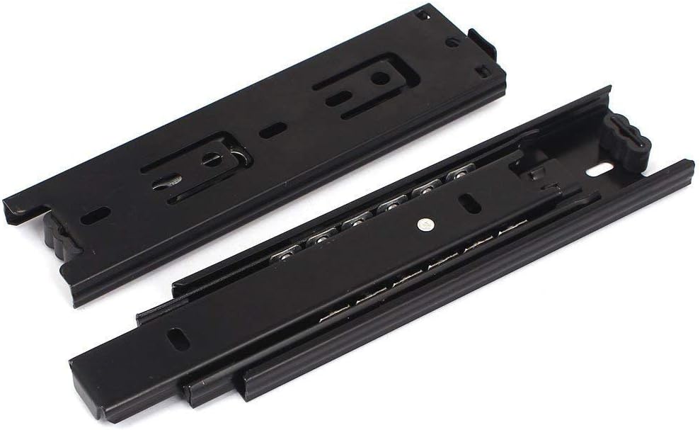 Btibpse Furniture 6-inch Length Full Extension Drawer Slides Telescopic Ball Bearing Slide Rail 2pcs