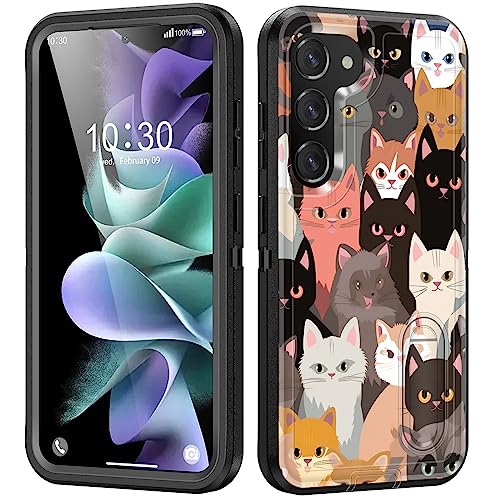 Coque Galaxy S23 Plus antichoc triple couche protectrice aux motifs chats