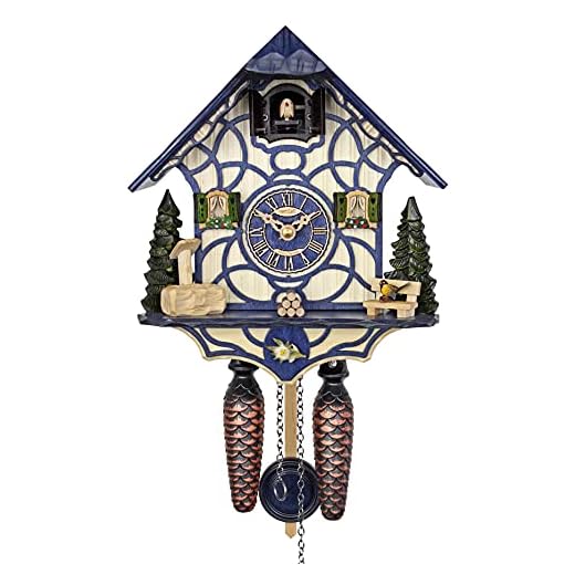 HerrZeit by Adolf Herr Quartz Cuckoo Clock - Magic Blue AH 34 QM