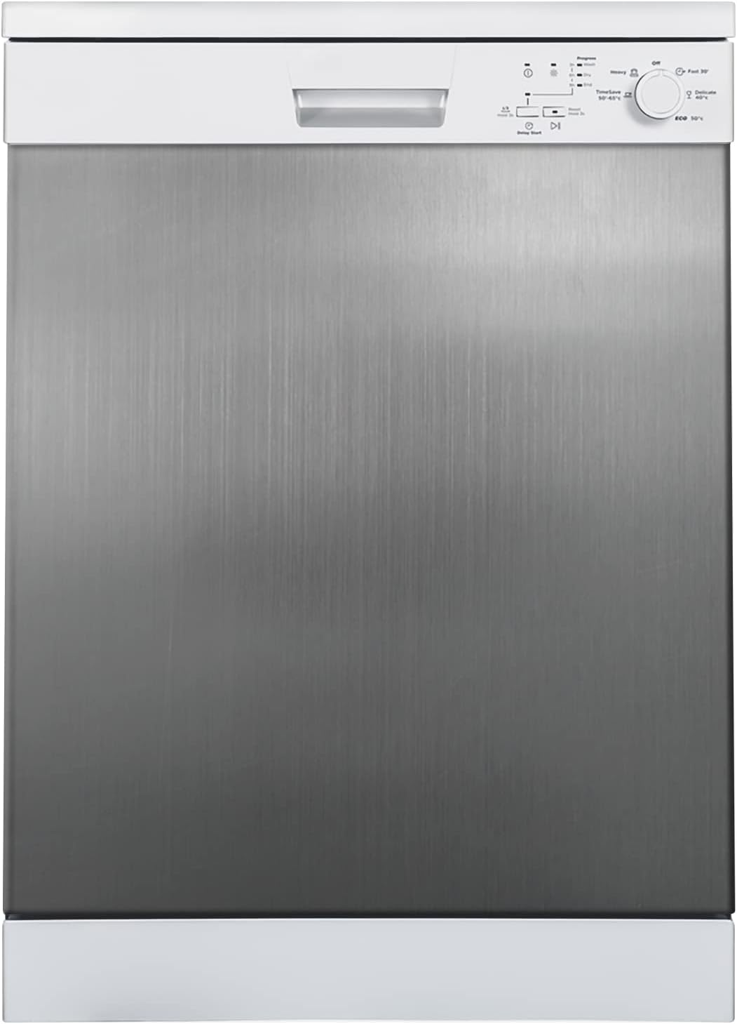 Stainless Steel Dishwasher Cover Magnetic Decal, Dishwasher Appliance Wrap, Brushed Silver Magnetic Dishwasher Door Cover, Front Panel Replacement Peel and Stick Cover (23" x 26", Easily Trimmable)