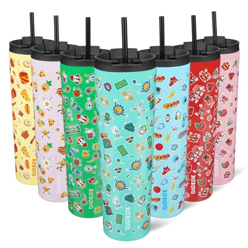 Image of BJPKPK 34oz Coffee Tumbler with Straw, Insulated Stainless Steel Cup