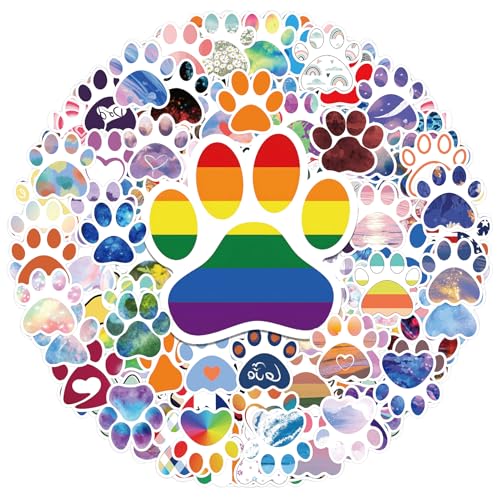 120pcs Autocollant Pattes de Chien,Autocollants à Empreintes de Pattes,pour Livres Enveloppes Décoration de Cadeaux