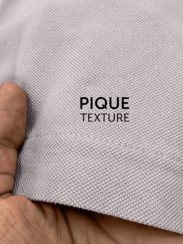 Image of XYXX Men's Apex Mercerized Cotton Striped Collar Pique Polo T-Shirt