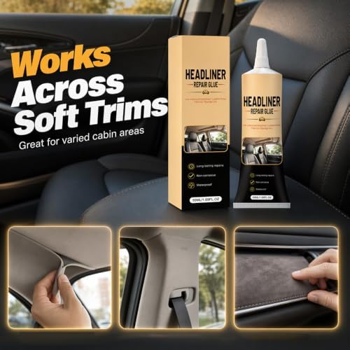 Waterproof Car Headliner Repair Glue, Fabric Upholstery Adhesive (1) - 2