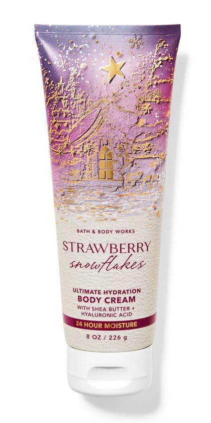 White Barn Strawberry Snowflakes Ultimate Hydration Body Cream 8 oz / 226 g