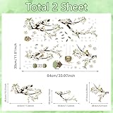 Zoom IMG-2 hpniub adesivi murali fiore bianco Zoom IMG-2 hpniub adesivi murali fiore bianco