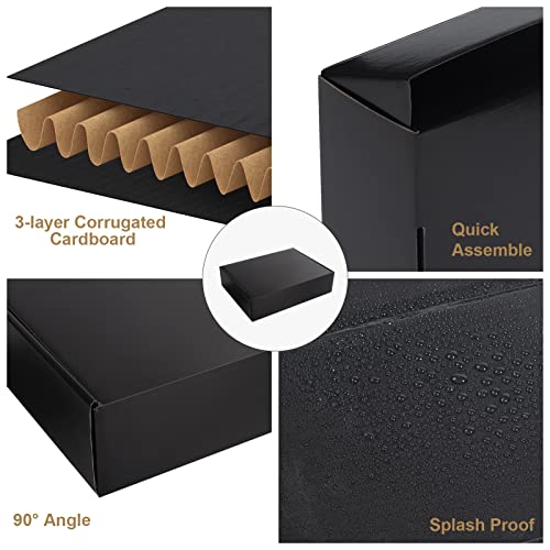 Image of ZBEIVAN Shipping Boxes Mailers 12x9x3 inches Corrugated Cardboard Small Packing Kraft Moving Mailing Box, Pack of 20