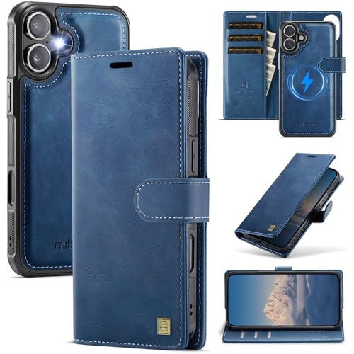 For 2025���f��iPhone 17�P�[�X�蒠�^2in1������ RFID�u���b�NMagsafe�Ή����C�����X�[�d�Ή� ���O�����R�}�O�l�b�g�������U�[�X�^���h�@�\�J�[�h���[�X�}�z�P�[�X�yMYH�z�A�C�z��17 �j�����p�����h�~�����h�~�Ռ� �֗� �S�ʕ�
