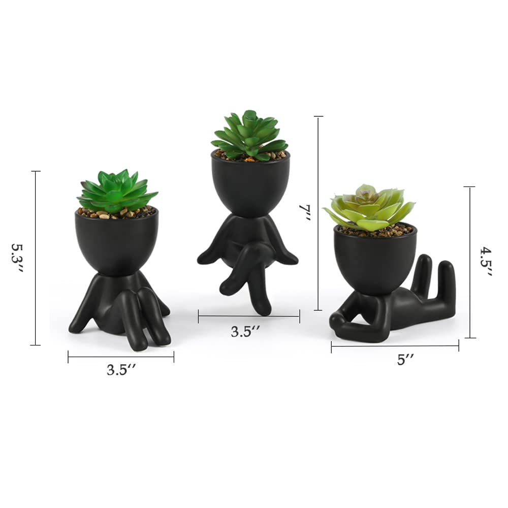 Plantas Artificiales Pequeñas En Maceta - Set De 3 Plantas Decorativas Realistas Para Casa U Oficina, Sin Mantenimiento