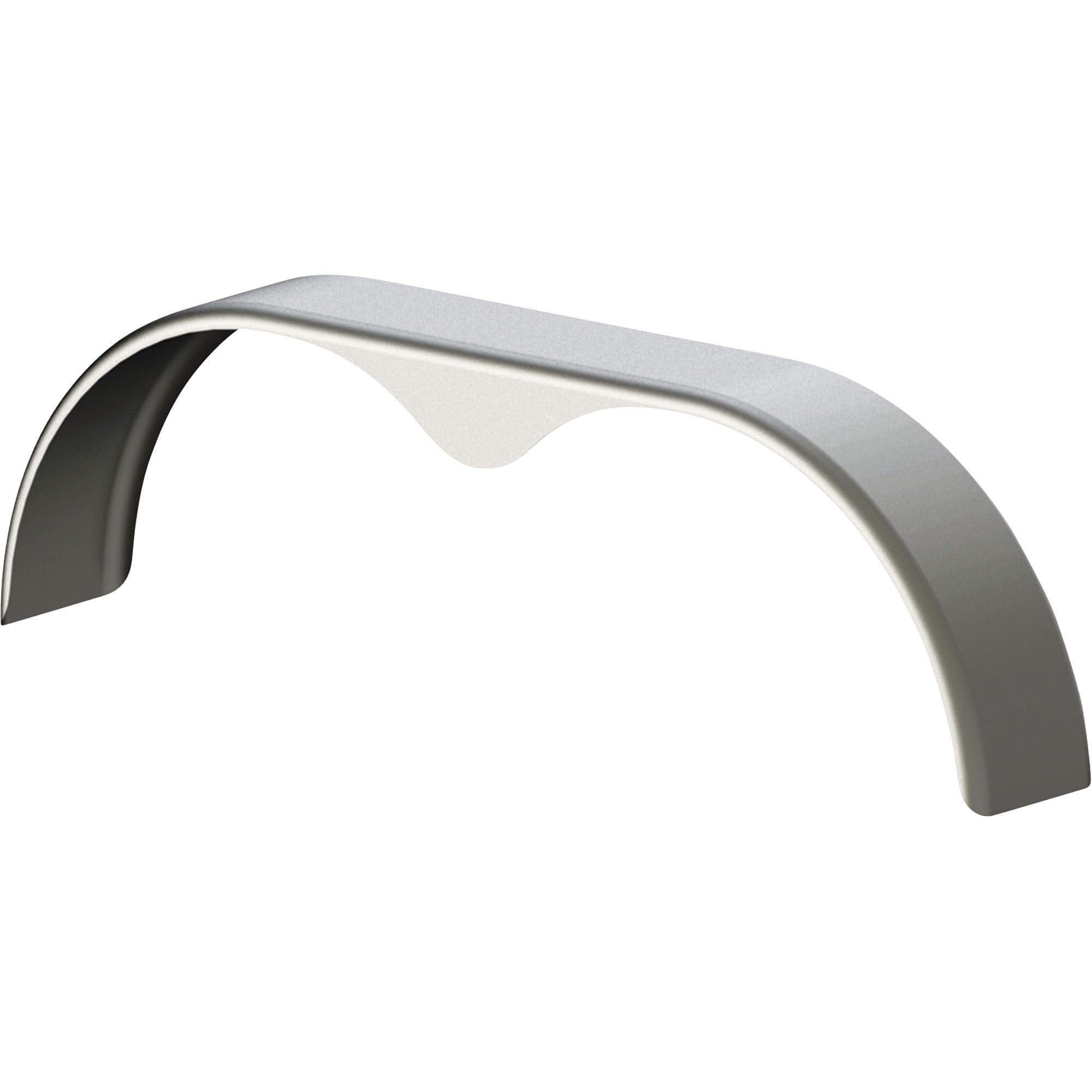 Tow Zone 44931 Silver 9"x 72"x 20" Tandem Round Steel Fender with Teardrop (Fits Tandem 15in. Tires),1 Pack