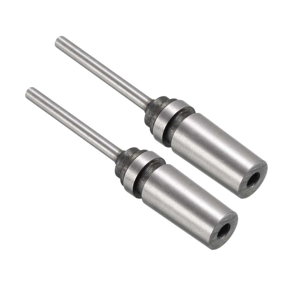 sourcing map 3.5mm Paper Punch Drill, Taper Shank Hollow Bit Tool, for Hole Puncher Punching Machine, 2pcs