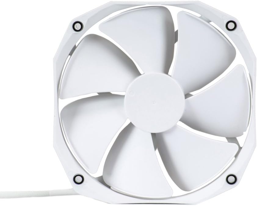 Phanteks 140mm CPU Cooler Fan Upgrade, PWM, 1600 RPM High-Static Pressire Retail Cooling PH-F140HP_WT2 White