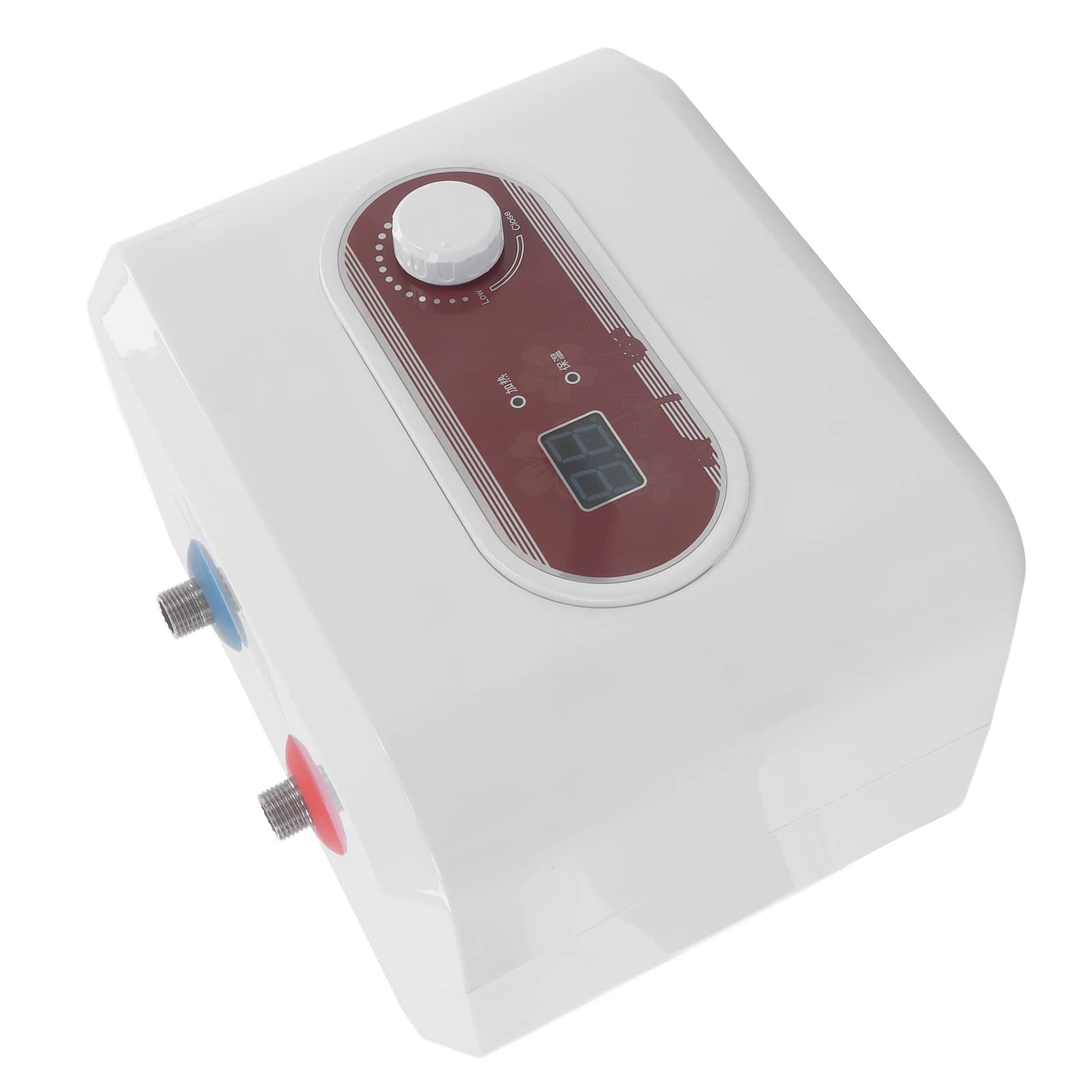 Fdit Scaldabagno Elettrico 8L, Mini Boiler con Controllo della Temperatura, | Riscaldamento in Acciaio Inox 316, Scocca ABS, 30-65℃, 0,02 MPa, Uso Domestico Compatto