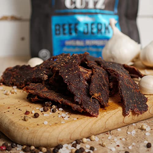Image of Wicked Cutz Original Peppered Beef Jerky, 36g Protein Per Bag, Tender & Easy to Chew Alternative to Beef Sticks, USA Made High Protein Carnivore Snacks (2 Bags)