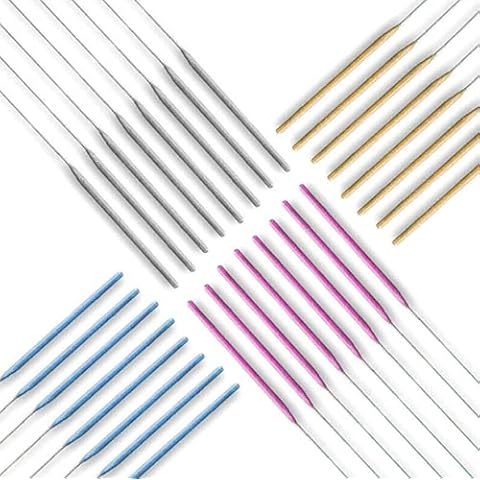 Pack of 8 - 9cm Sparkler Candles Sticks Cake Decoration Topper (Gold) Cover