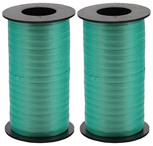 2-Pack - Berwick Splendorette Crimped Curling Ribbon, 3/16-Inch Wide by 500-Yard Spools, Emerald