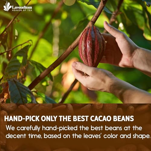 Image of Lavendium, 6oz Cacao Powder, 100% Natural & Pure, Unsweetened, Rich Chocolate Flavor, Perfect for Baking & Smoothies, No Additives or Preservatives, No Gluten, Vegan