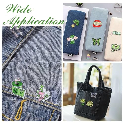Image of Airssory Mixed Styles Bee Flower Tarot Ribbon Travel Theme Alloy Brooches Pins for DIY Clothes Backpack Hats Jackets Craft