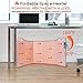 ESSUNTIAL Portable Space Heater for Office & Home, Foldable, Quiet Floor Foot Warmer Under Desk, Personal Electric Panel Space Heater with Thermostat & Timer, Auto Shut Off