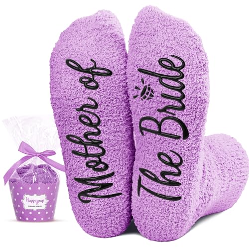 HAPPYPOP Wedding Gifts for Bride Groom - Mother & Father of the Bride & Groom Wedding Socks