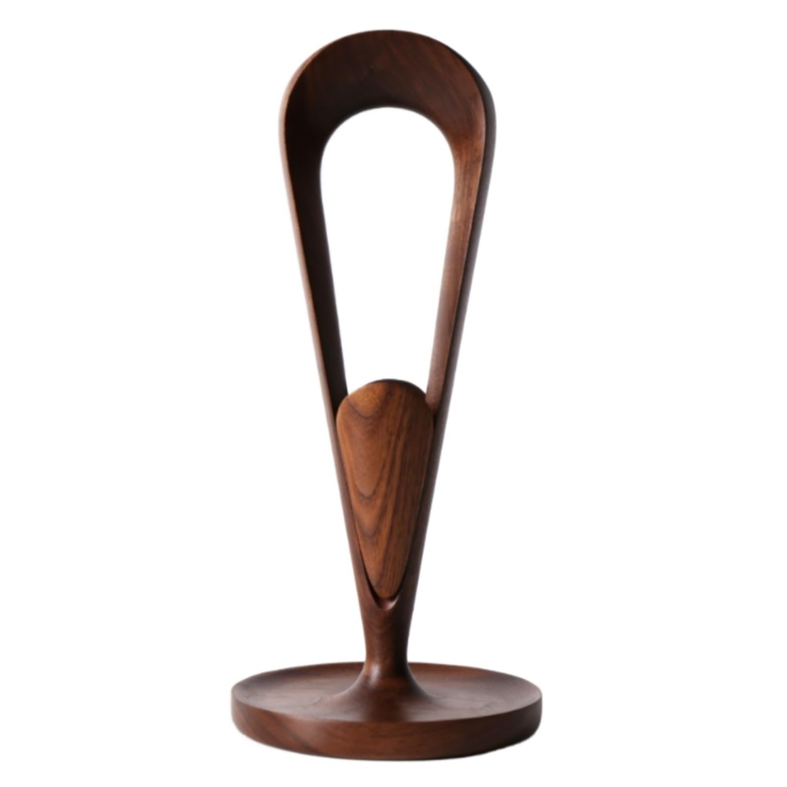 MRKU Headphone Stand Holder Headset Hook Hanger Desktop Rack Walnut Maple Wood For Desk,Office PC Gaming