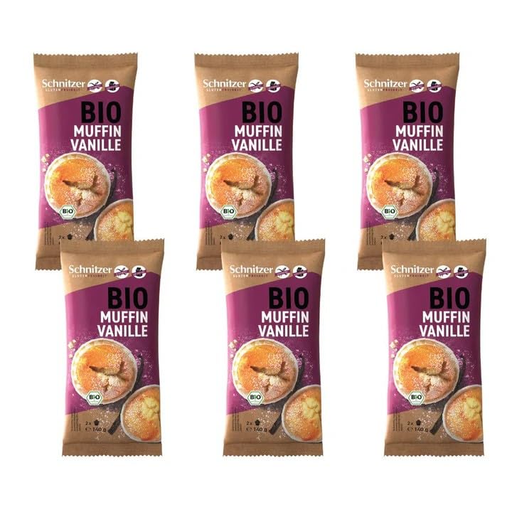 Schnitzer lot de 2 Muffins Vanille Bio 140 g