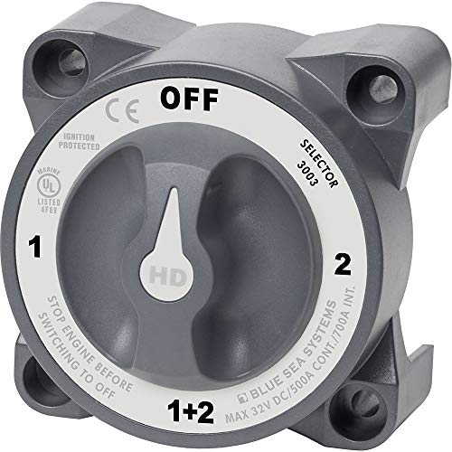 SupplyMount 3003 - Aftermarket Replacement Blue Sea HD-Series Battery Switch Selector with Alternator Field Disconnect Compatible with Blue Sea Systems