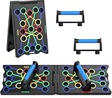 Push Up Board, Liegestütze Brett, 24 in 1 Faltbare Tragbare Multifunktionales Fitnessgerät Fettverbrennungs- und Krafttrainingsgerät für effektives Training der Oberkörpermuskulatur