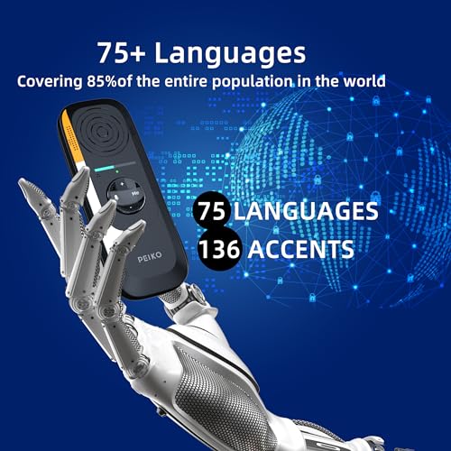 Language Translator Device,Two-Way Real-Time AI Voice Instant Translator,Mini Tech Gadgets,Support 75 Languages and 136 Accent Offline Translation,Learning Travel and Business Communications 5 Language Translator Device,Two-Way Real-Time AI Voice Instant Translator,Mini Tech Gadgets,Support 75 Languages and 136 Accent Offline Translation,Learning Travel and Business Communications - Image 3