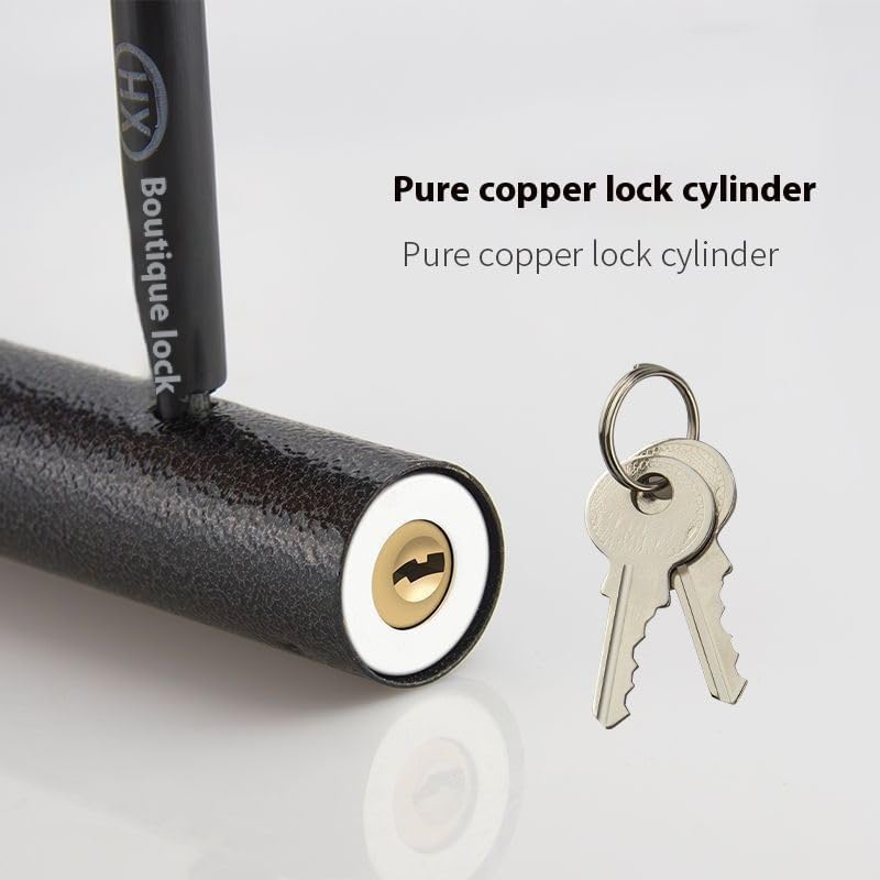 Miniatura 6 de Bloqueo en U antihidráulico para bicicletas eléctricas, motocicletas y bicicletas  Cerradura de seguridad resistente con grillete de 0.551 in