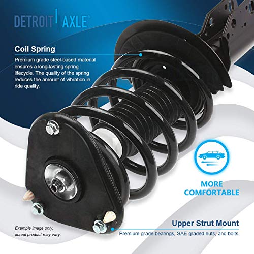 Image of Detroit Axle - 8pc Struts Sway Bars for Buick LeSabre Cadillac DeVille Aurora Bonneville Complete Front Rear Struts with Coil Spring Sway Bar Links Replacement Rear Conversion