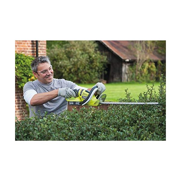 RYOBI 18 V ONE+ Akku-Heckenschere RHT1851R20F (Messerlänge 50 cm, Schnittstärke 22 mm, diamantgeschliffene Klingen… – Bild 6