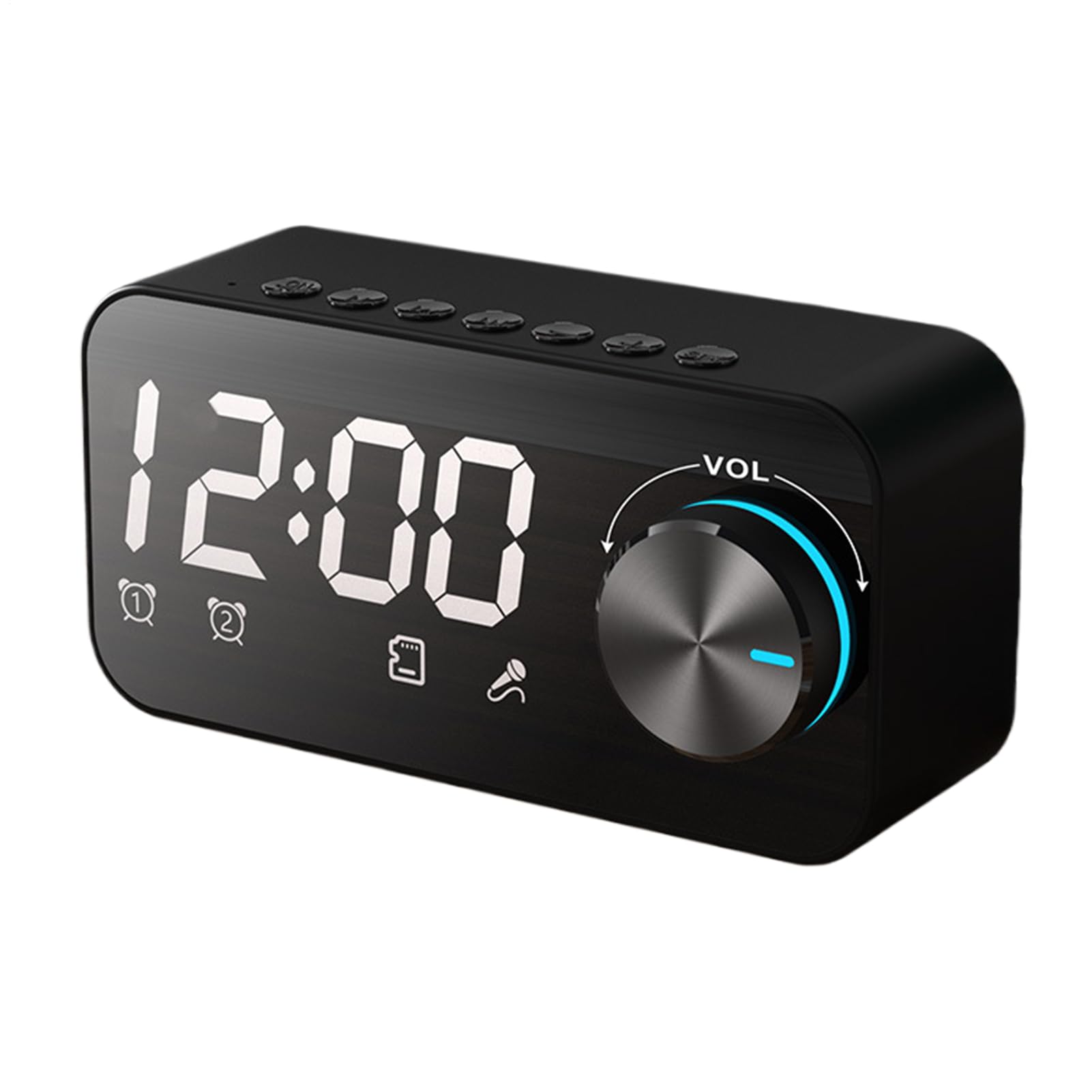 Reloj despertador espejo para mesita con altavoz inalámbrico que transforma tu dormitorio