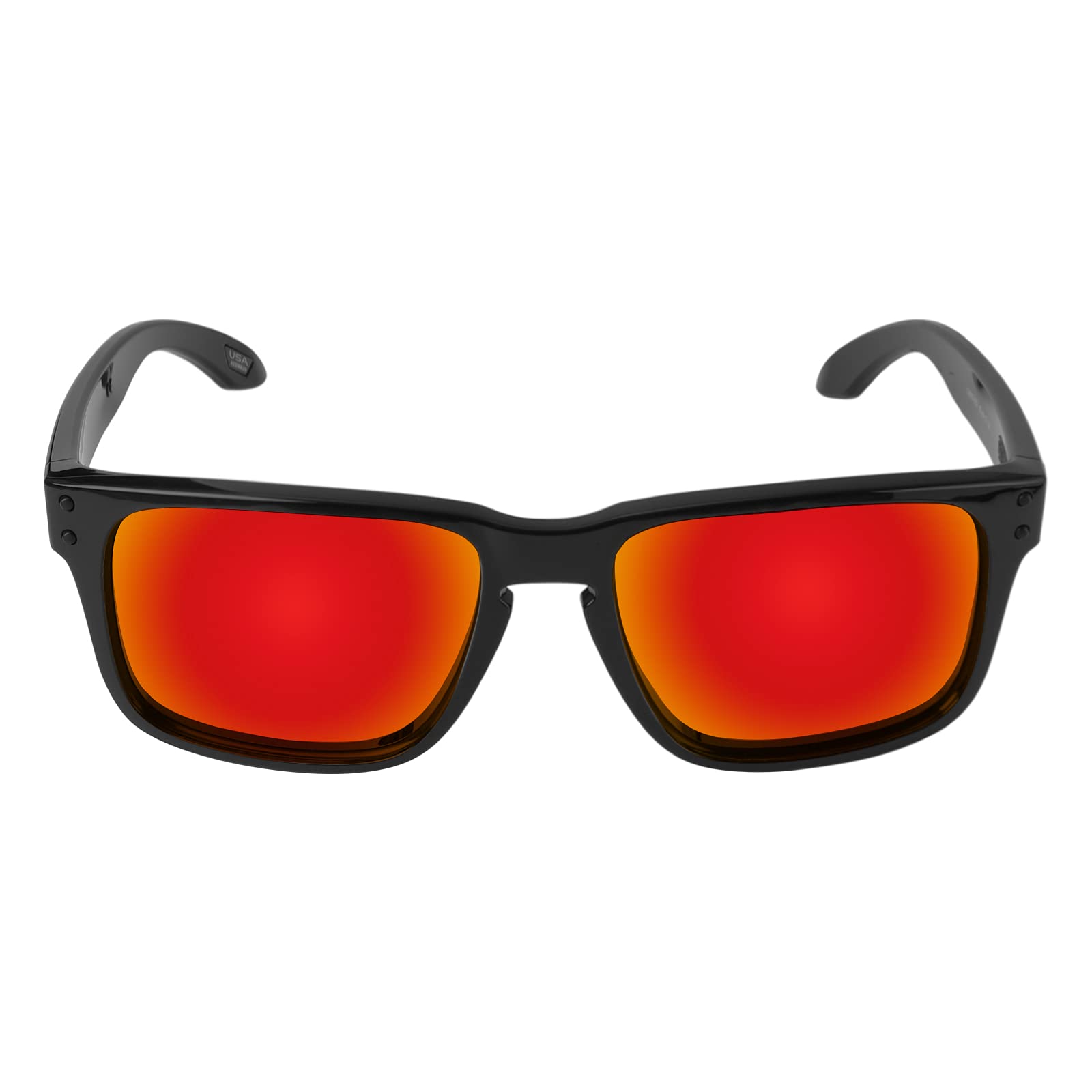 Mryok Lentes de repuesto para Oakley Holbrook XS OJ9007-53 mm - Opciones, Polarizado - Rojo Fuego, Talla única