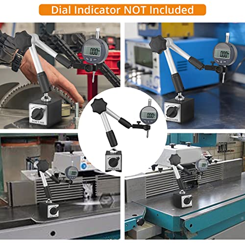 Neoteck Magnetstativ Messstativ für Messuhr mit Zentralklemmung Magnetische Messuhr Basis Ständer Halter Messstativ 100 kg max. Zugkraft
