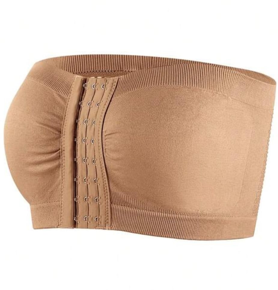 neska moda Women Sports Non Padded Bra, Front Closure, Strapless Bra-Size- S (Beige)-STK338-picture-29