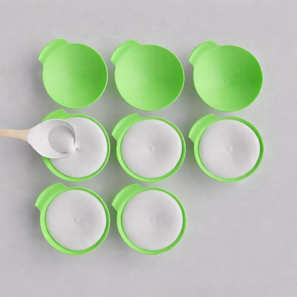 Kitchen Expert Silicone Idli Moulds | 8Pc | Non-Stick Idly Maker | BPA- Free | Food Grade Silicone | Liners | No Greasing | Oven & Microwave Suitable | Dishwasher Safe | Multipurpose | Green-image-11